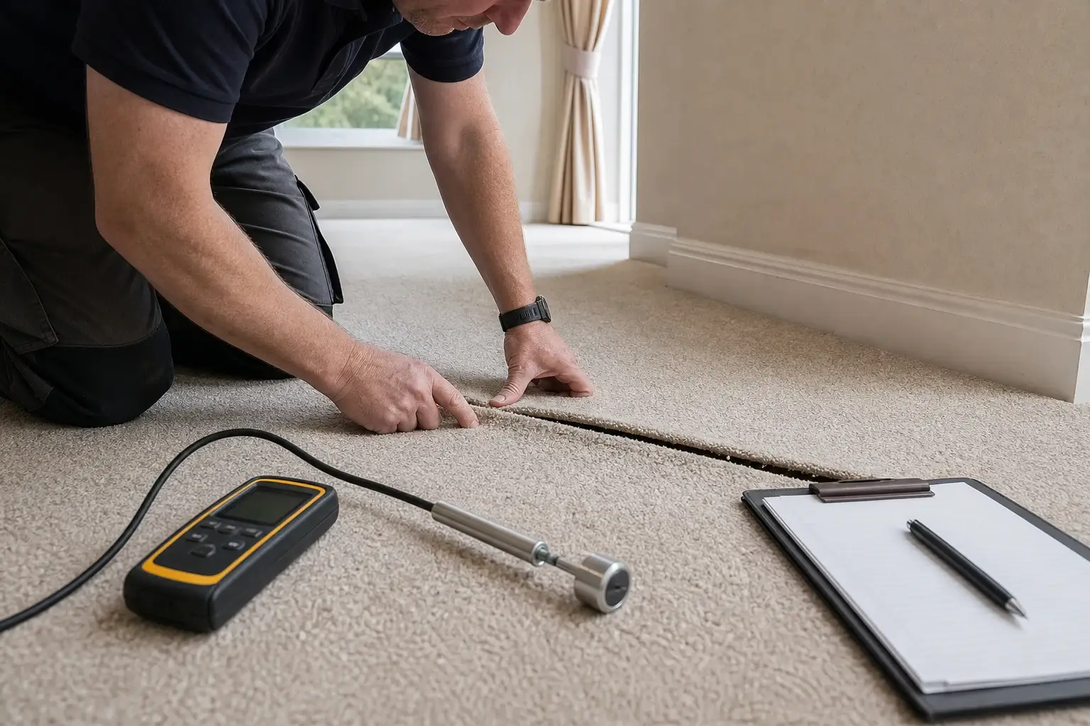 Featured image for What causes carpet seams to open up, and what the visible signs may suggest